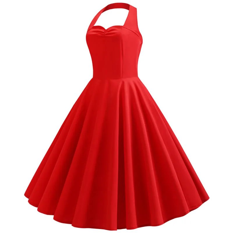 Женское винтажное платье без рукавов черное с цветочным принтом в стиле 50-60-х