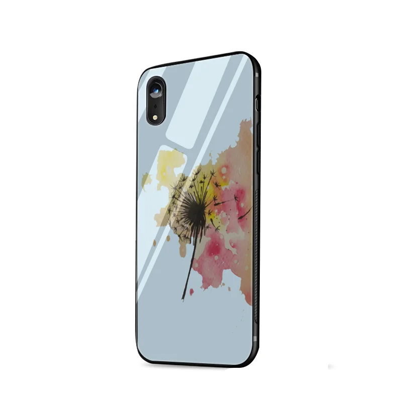 Desxz акварельный цветок Одуванчик Лотос Лаванда стекло чехол для телефона iPhone 5 5S SE