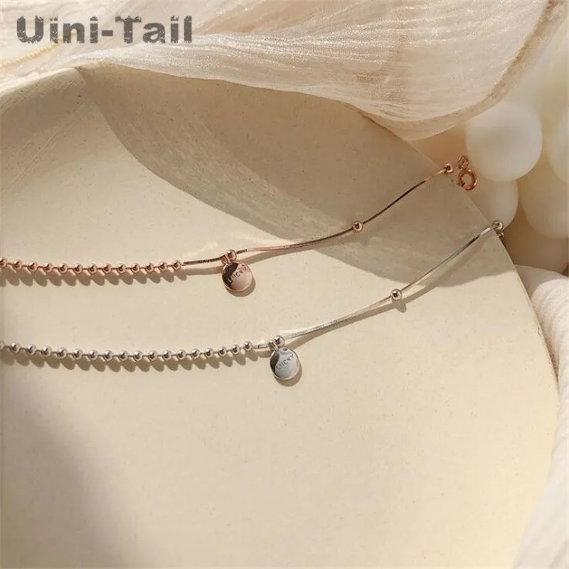 Uini Tail хит продаж новый продукт серебро 925 пробы Горох алфавит счастливый браслет