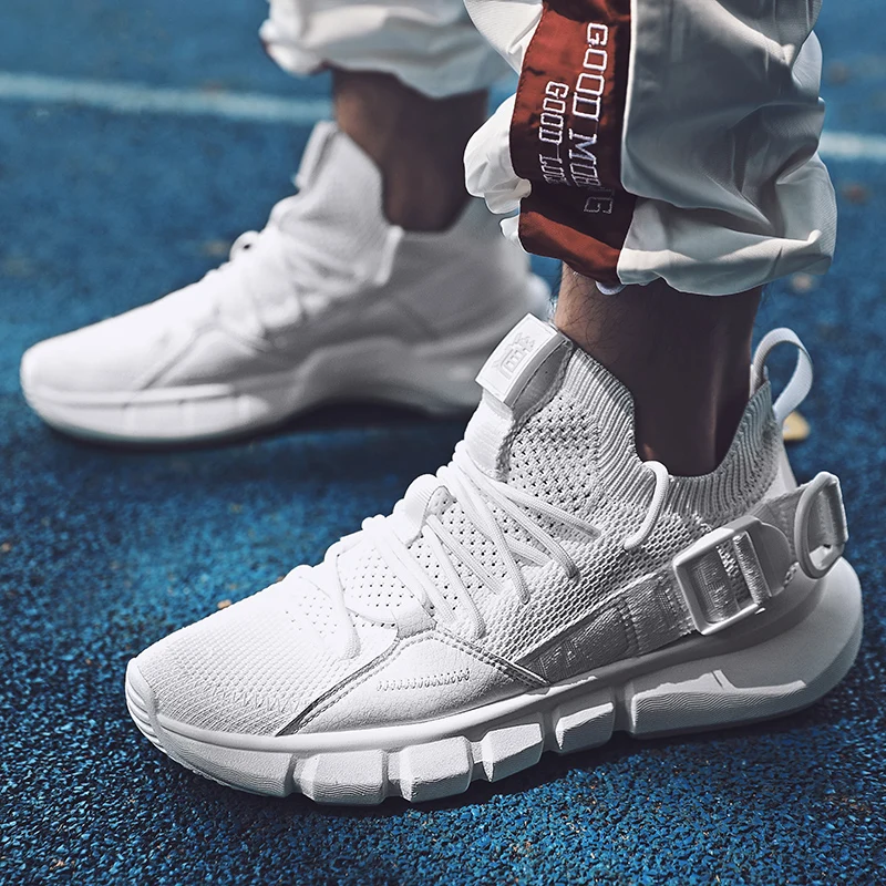 

Trend Men Running Shoes Breathable Trainer Sneakers Zapatillas Hombre Deportiva Cushioning Sport Shoes Athletic Jogging Shoes