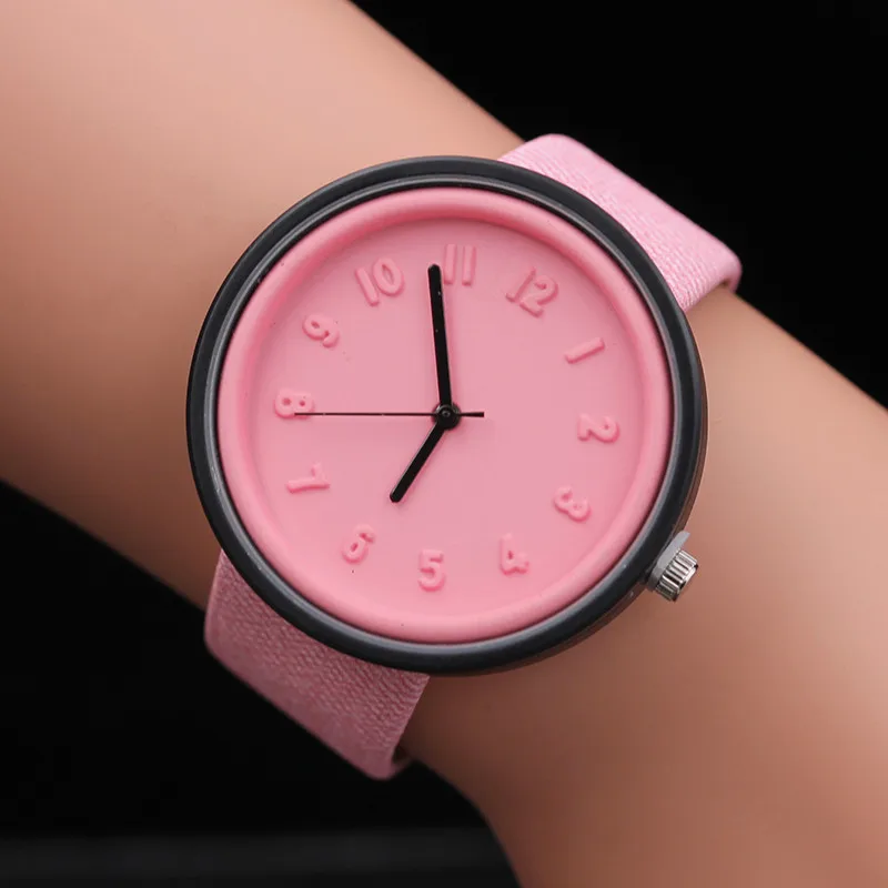 

Relogio Unisex Simple Number Watches Women Japanese Fashion Luxury Watch Quartz Canvas Belt Wrist Watch Girls Watches Gifts 2020