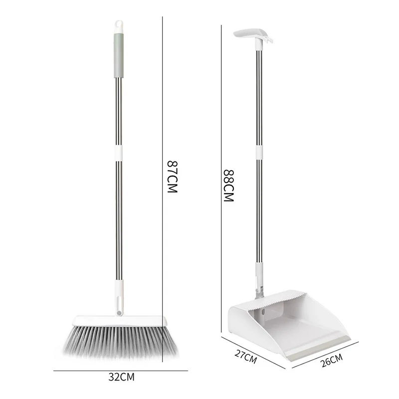 

Floor Cleaner Broom Wiper Set Foldable Practical Broom Sweeper Soft Hair Dust Broom Multifunction Dustpan Household Cleaner Tool