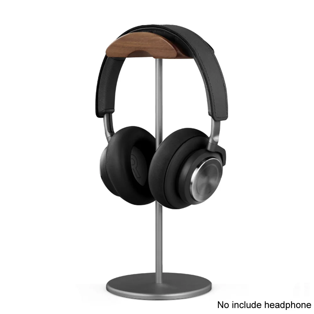 

Gaming Headset Stand Black Walnut/Beech & Aluminum Headphone Holder Nature Wood Holder For Desk Display PC Accessories Hanger