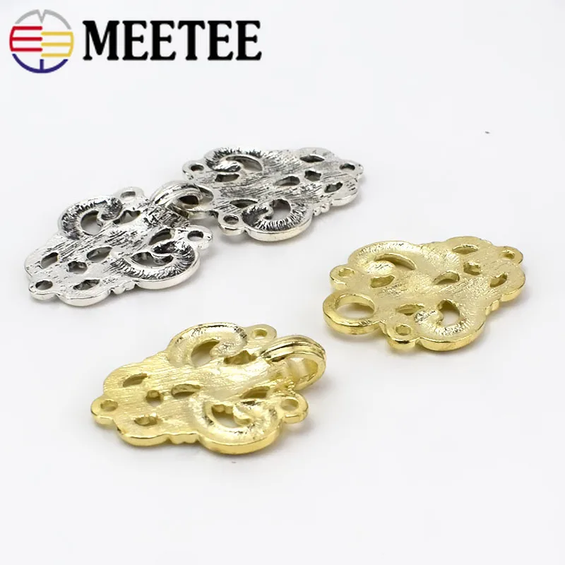 2/5 шт Ретро металлическая кнопка для шубы Шаль Воротник Одежда Пояс декоративные