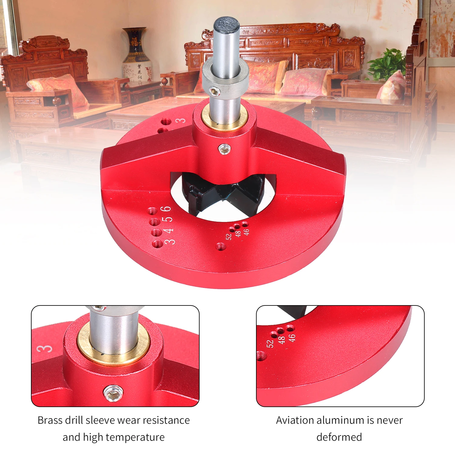 

Multi-function Hinge Drilling Jig Drill Bit Woodworking Tool Drill Guide Vertical Drilling Fixture Hole Drilling Positioning Kit