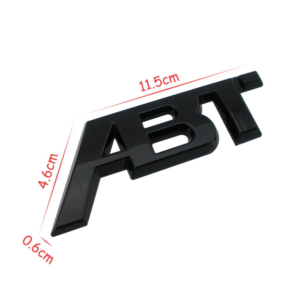 

For Audi A1 A3 A4 A5 A8L S1 S4 S5 S6 Q5 QS7 TT RS3 SQ2 RS6 RS7 SQ7 RS4 RS5 SQ8 Metal ABT Logo Badge 3D Trim Sticker Accessories