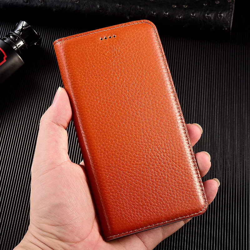 

Litchi Grain Genuine Leather Case Flip Cover For Sony Xperia X XP XA XA1 XA2 XA3 Plus Ultra Cases Wallet