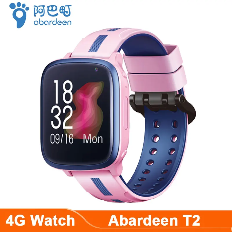 Abardeen T2 4G смарт часы детские с gps на русском языке двойной камерой смартчасы IP67