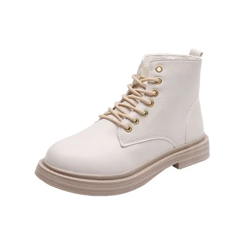 

New Autumn Fashion Women Ankle Boots Lace-Up Black Short Boots Ladies Shoes Women Booties