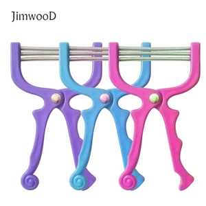 Jimwood, синее устройство для удаления волос, пластиковая смола, нержавеющая сталь, пружинный инструмент для бритья волос на лице