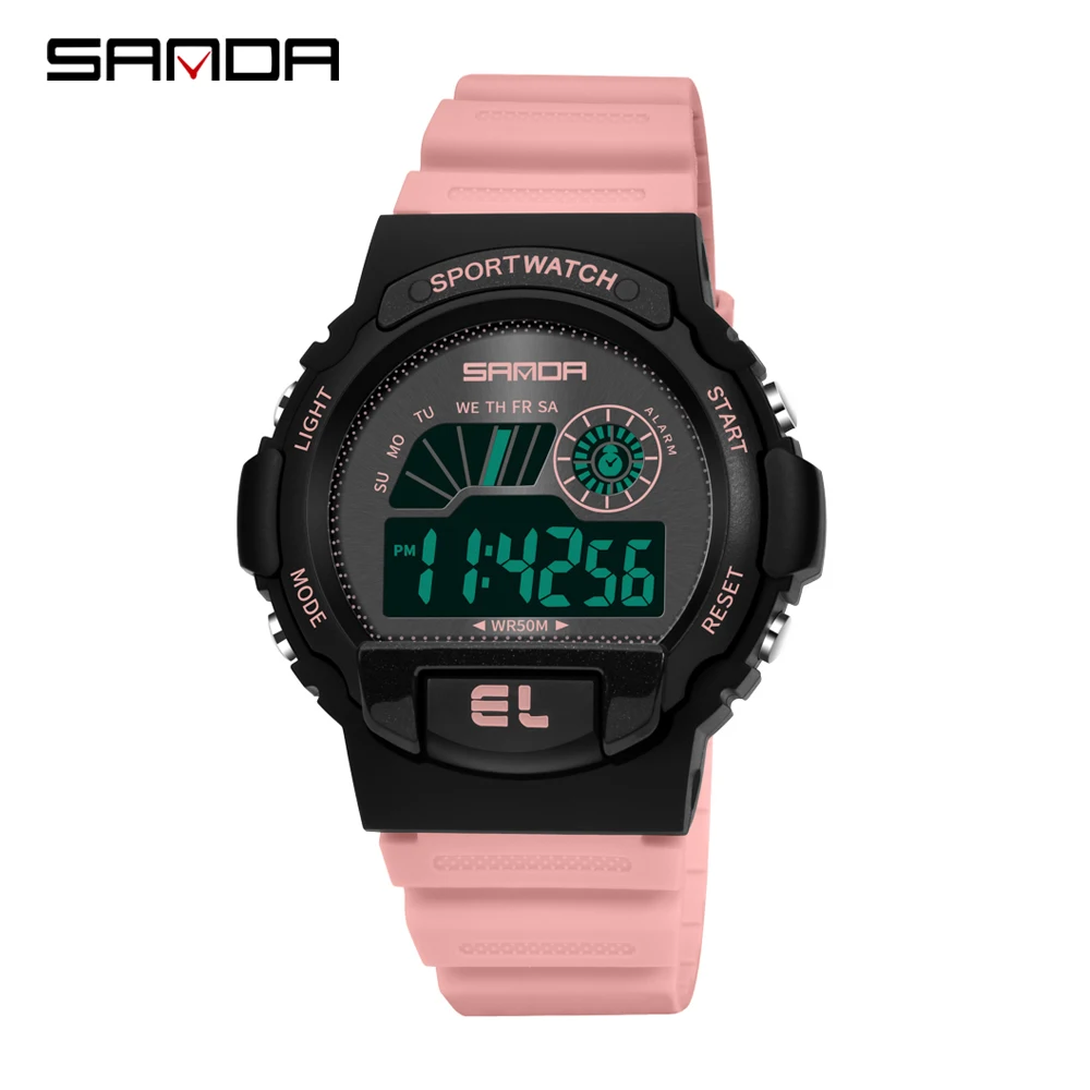 Часы SANDA женские наручные многофункциональные модные спортивные