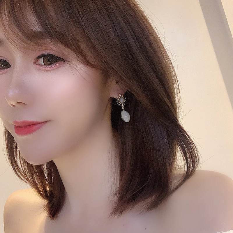 Винтажные серьги с жемчугом Классические темпераментные женские гвоздики