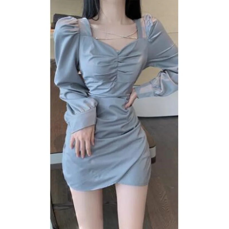 

XUXI Women Black Tuxedo, Round Neck Long Sleeve Dress, Women's Party Top, Spring Autumn 2021 Dress, E390