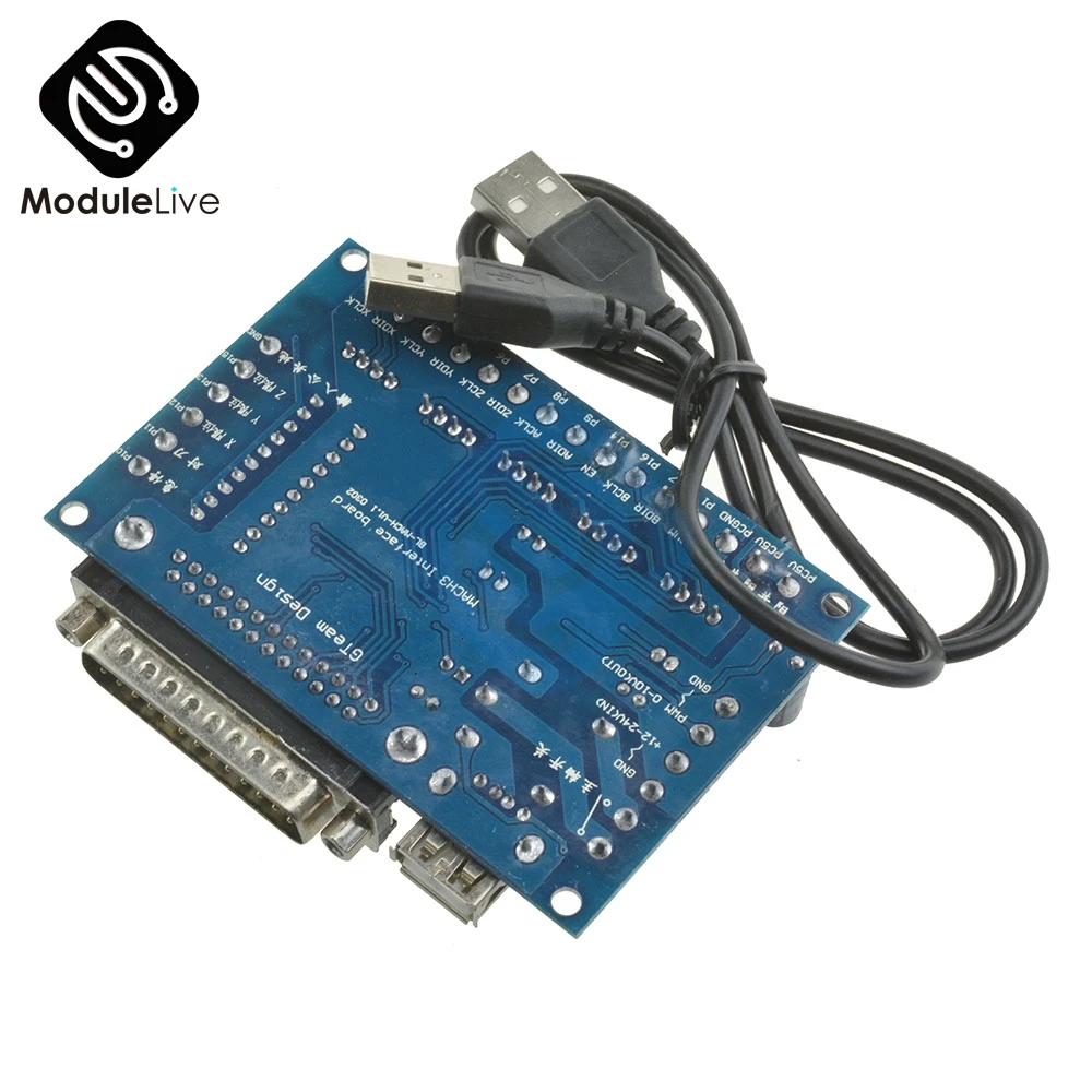 5-осевая плата с ЧПУ оптическим соединителем Драйвер шагового двигателя MACH3