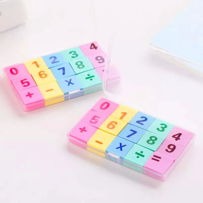 15 шт./лот креативные арифметические символы ластик Новинка просветление