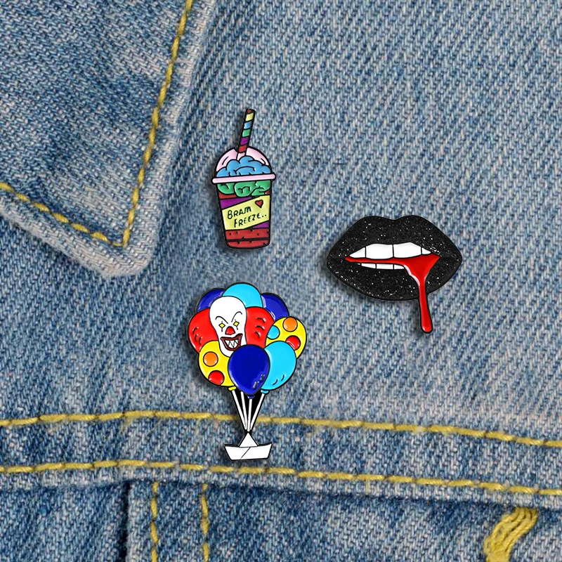 2-4 шт./компл. значки мультфильм скейтборд камера металлическая брошь с эмалью