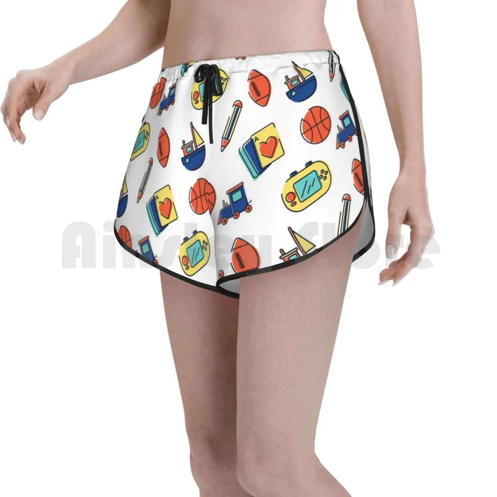 

Детские игрушки для плавания Шорты для женщин пляжные шорты детские пляжные игрушки баскетбольные ж/д ручка футбола со зад