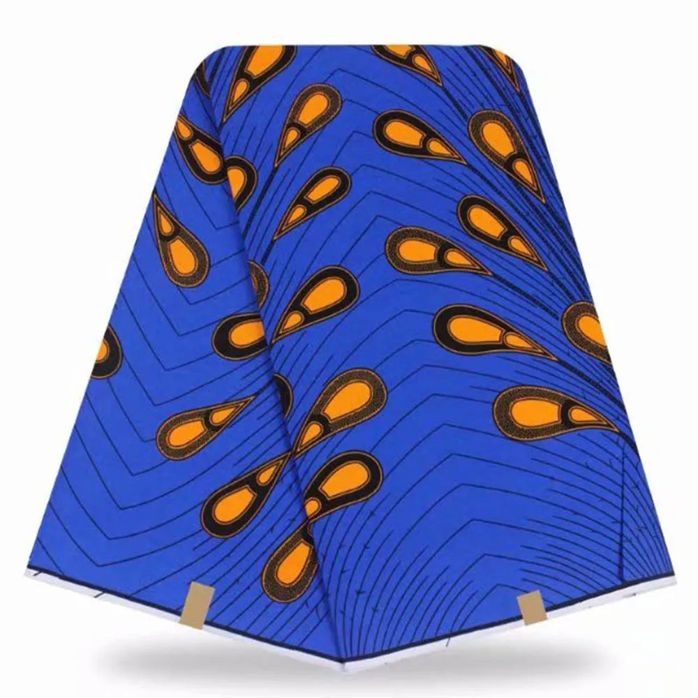 

african Wax fabric ankara wax 6yard/lot 2021 Cotton tissus Wax High Quality African Fabric Print for african dresses