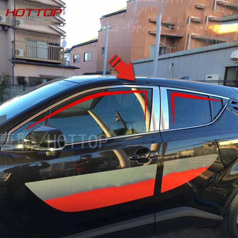 Отделка из нержавеющей стали для верхнего стекла и центрального столба B + C