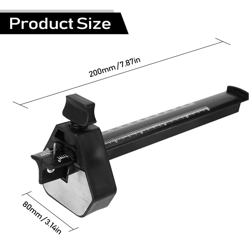 

1 Pcs 6 Inch 0-150Mm Carpentry Manual Parallel Line Scriber & 1 Pcs Ruler Metric Height Gauge