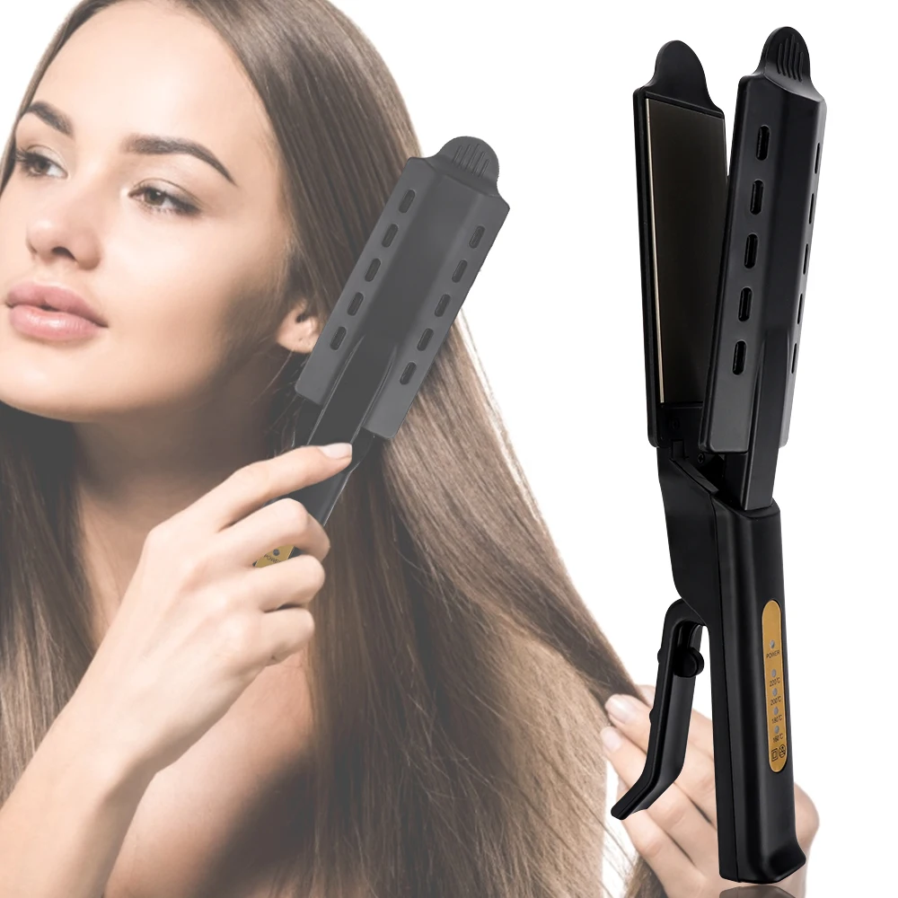 

Hair Straightener Four-gear temperature adjustment Ceramic Tourmaline Ionic Flat Iron Curling iron Hair curler For Women hair
