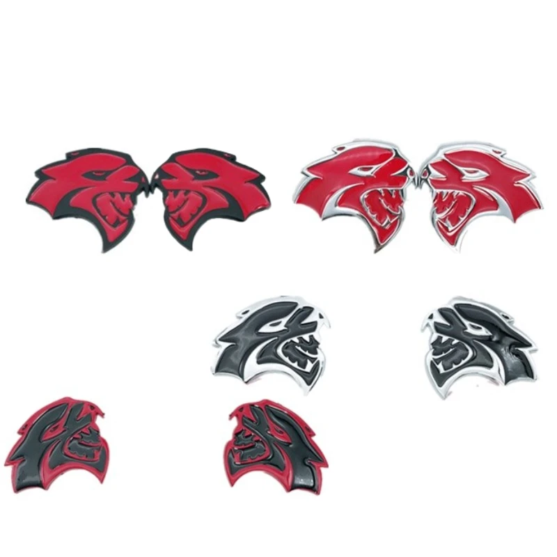 

2Pcs Car Front Rear Trunk Sticker Decoration for Dodge SRT Caliber Charger Hellcat Jcuv Challenger RAM Journey Caravan ACR-X GTS