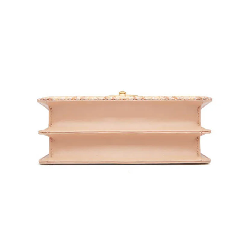 

New Genuine leather new trendy Korean style wild western style messenger small square bag fashion simple ladies shoulder bag
