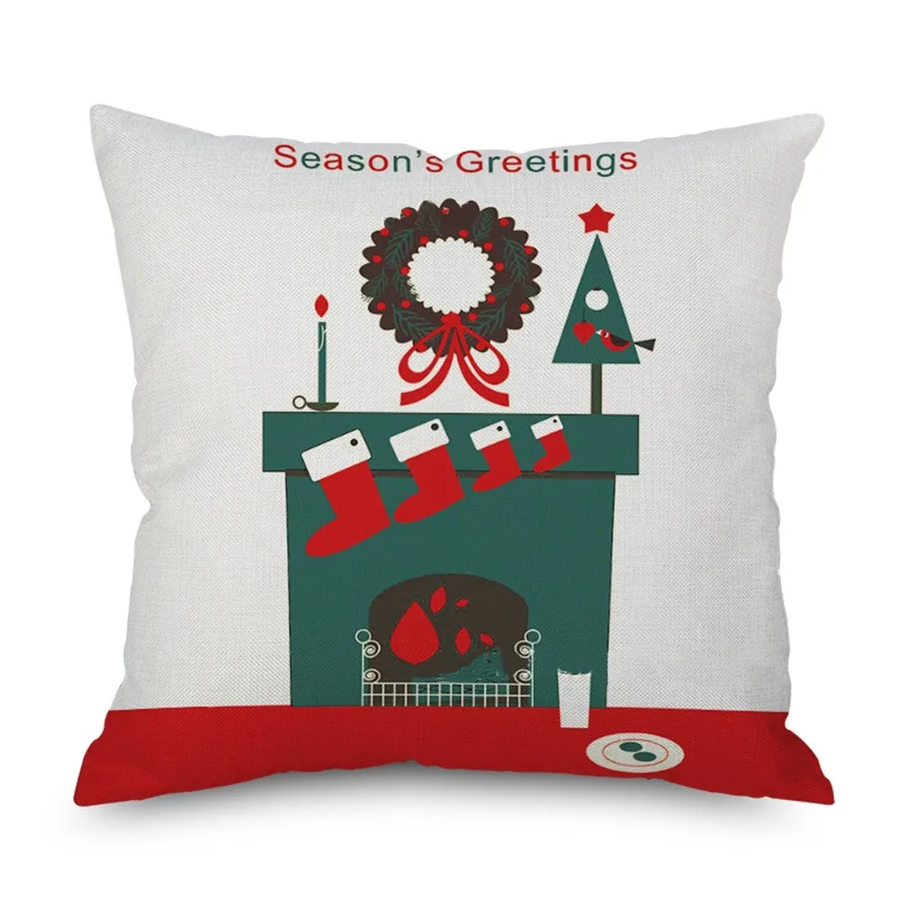 Рождественские подарки Санта Клауса из хлопчатобумажной ткани с узором олень