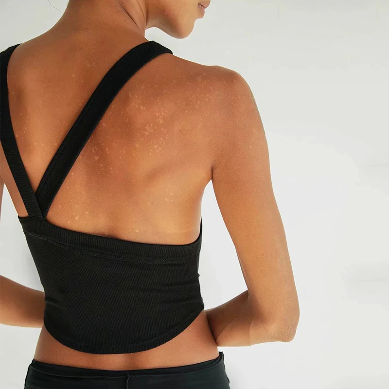 

MosiMolly 2021 Summer Camisole Tops Vest Tank Tops Bodycon Irregular Vest Women Shirt