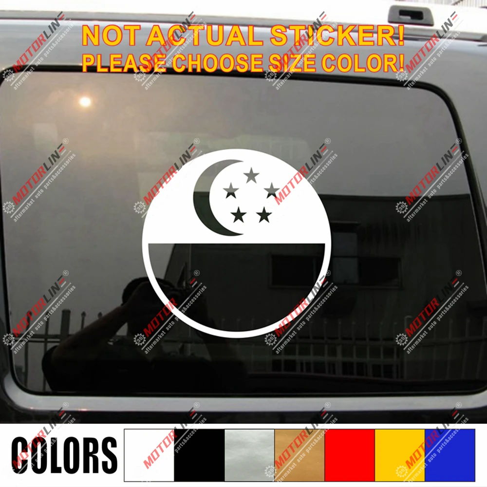 

Сингапур Флаг Сингапура roundel Наклейка Стикер автомобиля винил выбрать размер цвет