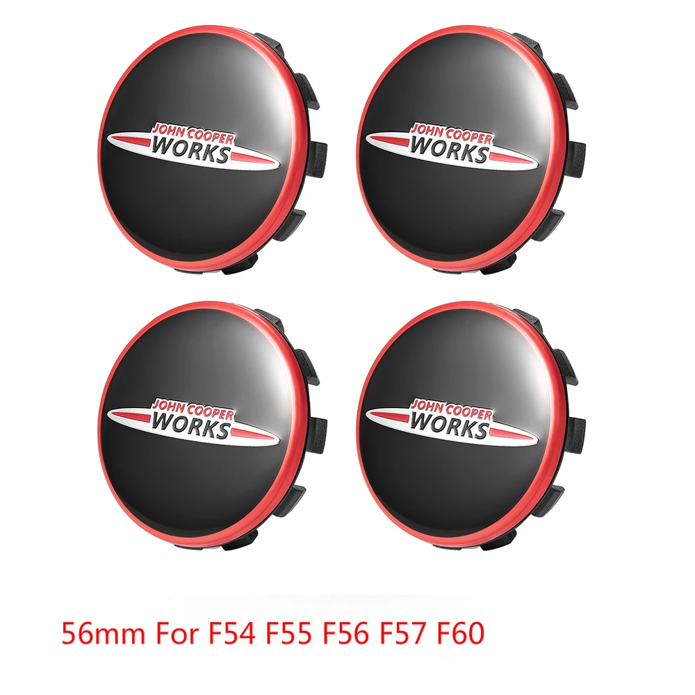 4 Car Wheel Hub Cover Cap Sticker Rim Decal Tire Center Emblem For MINI Cooper s JCW R55 R60 R61 F54 F55 F56 F57 F60 Accessories |