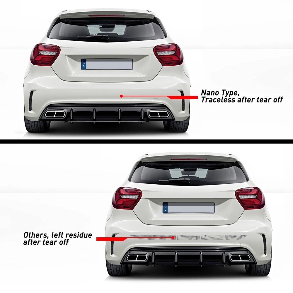 Автомобильные отражающие наклейки бесследная лента для Volkswagen Polo Passat B5 B6 B7 T4 T5 Golf 4