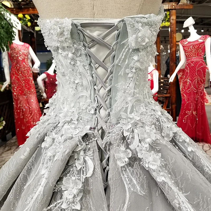 LS37811 сексуальное серое платье вечера возлюбленной без рукавов зашнуруйте вверх