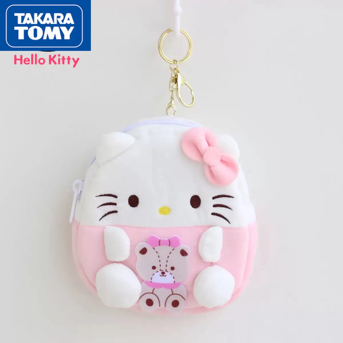

TAKARA TOMY модный мультфильм Hello Kitty творческая личность девушка сердце плюшевая кукла кошелек для монет брелок