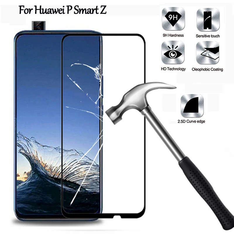9H Защита экрана для Huawei P Smart Z закаленное стекло на Huawey y9 prime 2019 полная защитная