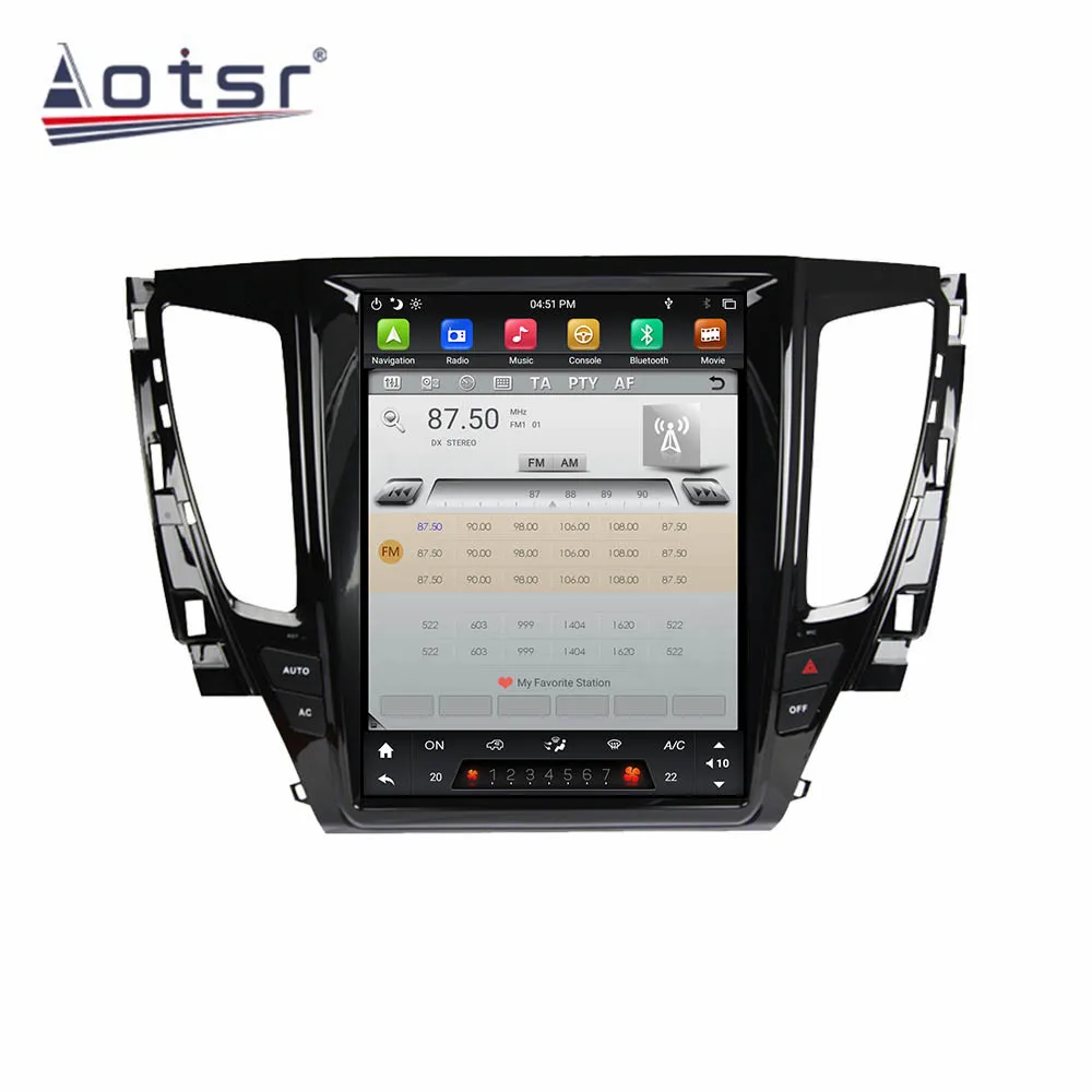 Автомобильный мультимедийный плеер ForTesla Style Android 9 0 с сенсорным экраном для MITSUBISHI