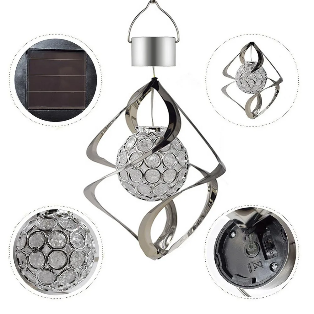 Светодиодный уличный фонарь на солнечной батарее с защитой от ветра