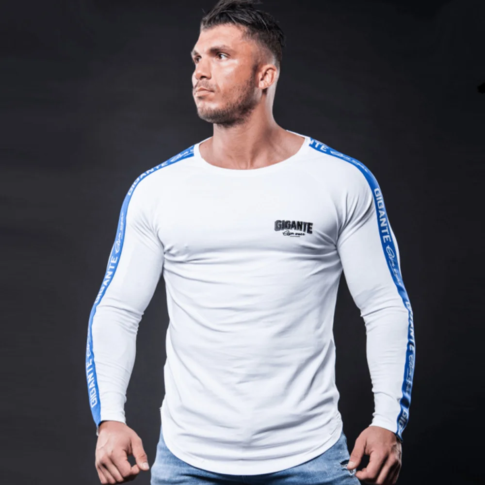 Футболка с длинным рукавом быстросохнущая Спортивная футболка для бега Мужская