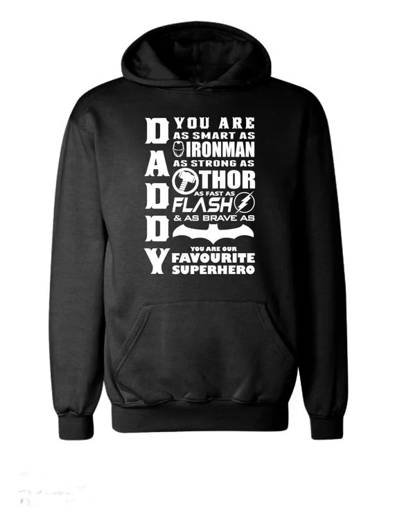 Толстовка с капюшоном Железный человек Тор флэш Бэтмен Супермен подарок на день