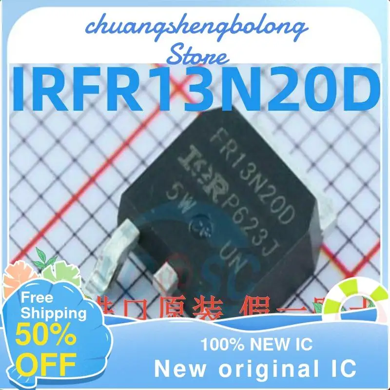 

10-200PCS IRFR13N20DTR IRFR13N20DTRPBF New original IC