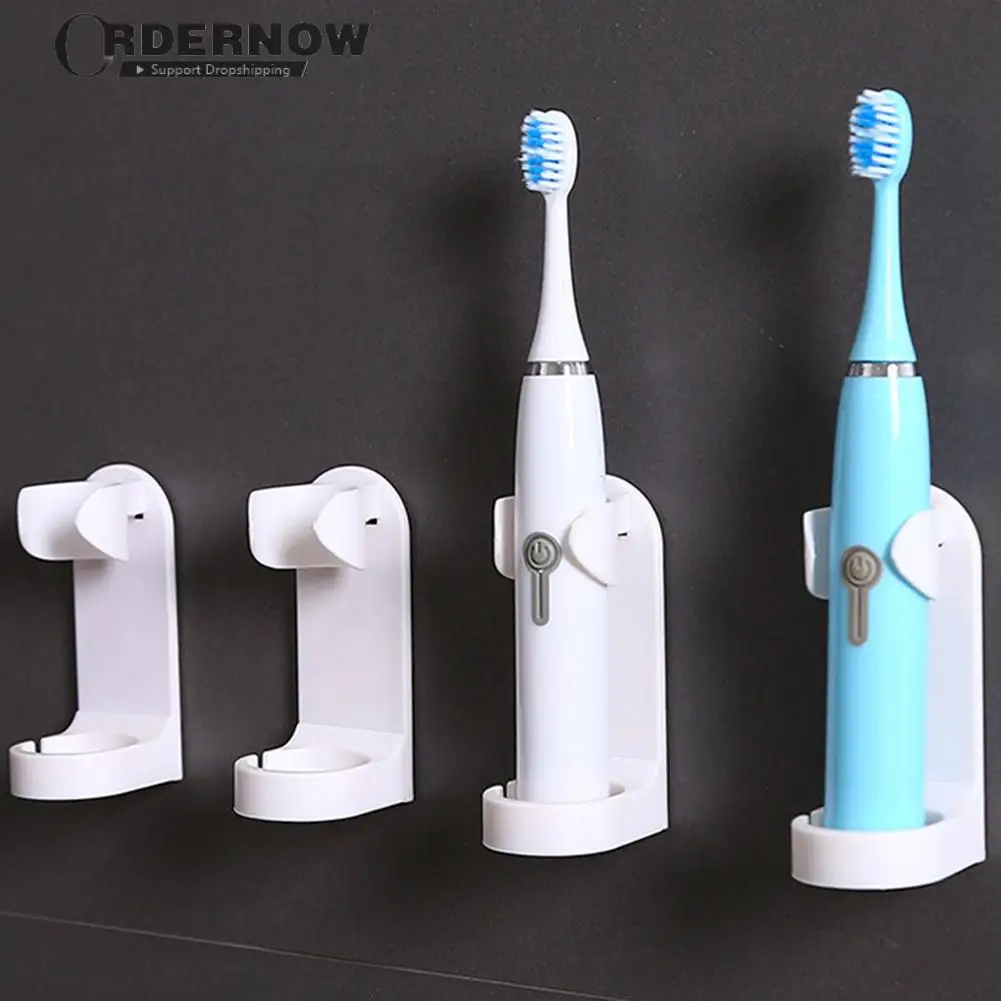 

1PC Electric Toothbrush Holder Toothbrush Organizer Electric Toothbrush Wall-Mounted Holder Space Saving Bathroom Accessories