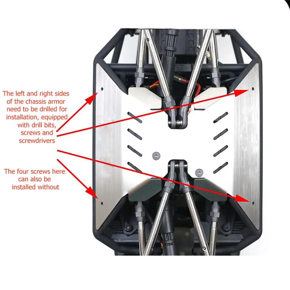 Металлический корпус бронированная пластина Защита яйца для осевой Capra 1 9 UTB AXI03004