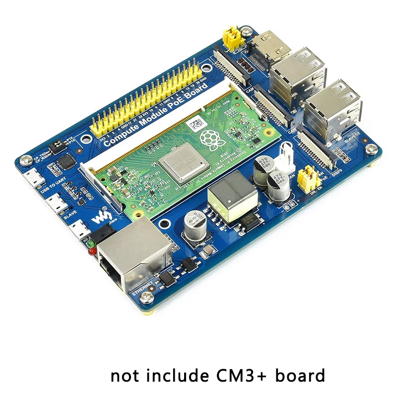Вычислительный модуль IO Плата с функцией PoE для Raspberry Pi CM3 / CM3L + L|Аксессуары