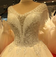 luxury crystal tassel wedding dresses 2022 bridal gowns new arrival custom dubai arabic bride wear vestidos de mairage