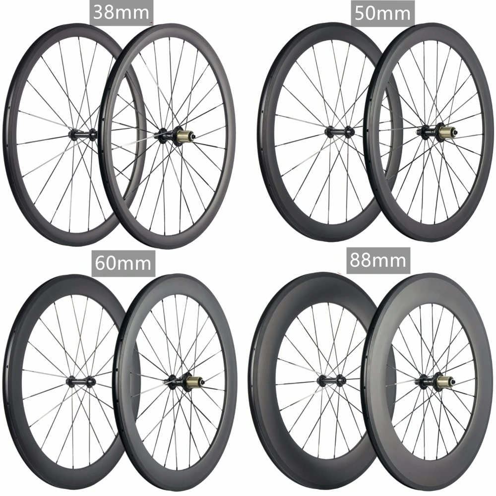 HULKWHEELS 700C Углеродные колеса Трубчатые 38 мм 50 60 88 для велосипеда клинчер шоссейного
