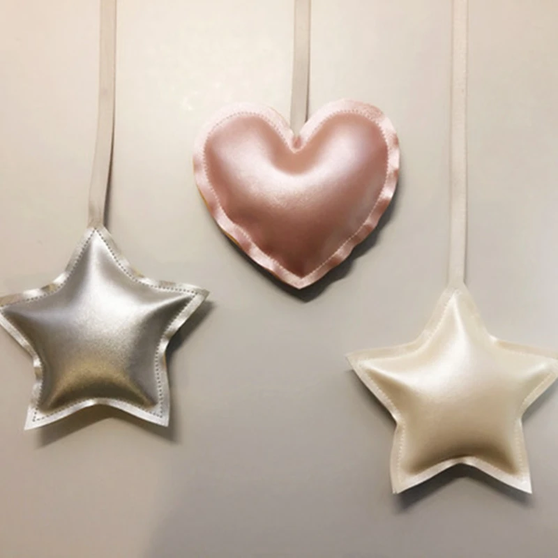 Блестящая Звезда в форме сердца Мягкая подвеска Украшение для комнаты стиле