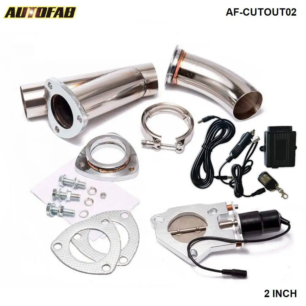 2&quot Electric Cutout/E Cut Out Valve System+Remote for Exhaust Catback/Downpipe For Honda Accord 92 93 AF CUTOUT02|cutout electric|cutout 3cutout
