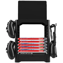 For Nin-tend Switch Storage Bracket 10 Game Disc Card Tower Controller Holder Multi-Function Console Stand