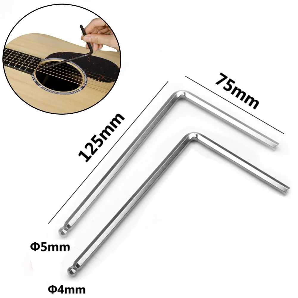 

4mm 5mm Ball End Guitar Truss Rod Tool Allen Wrench For Martin Acoustic Guitar Adjustment Tool For Locking Hexagonal Screws