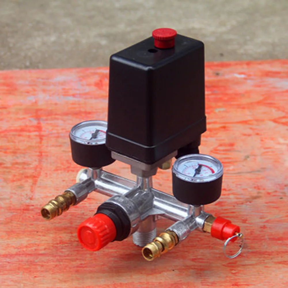 

Assembly Pressure Valve Switch Air Compressor Manifold Gauges Workshop